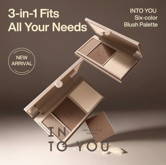 INTO YOU Three-Color Glow Contour Palette N1 | Bunni