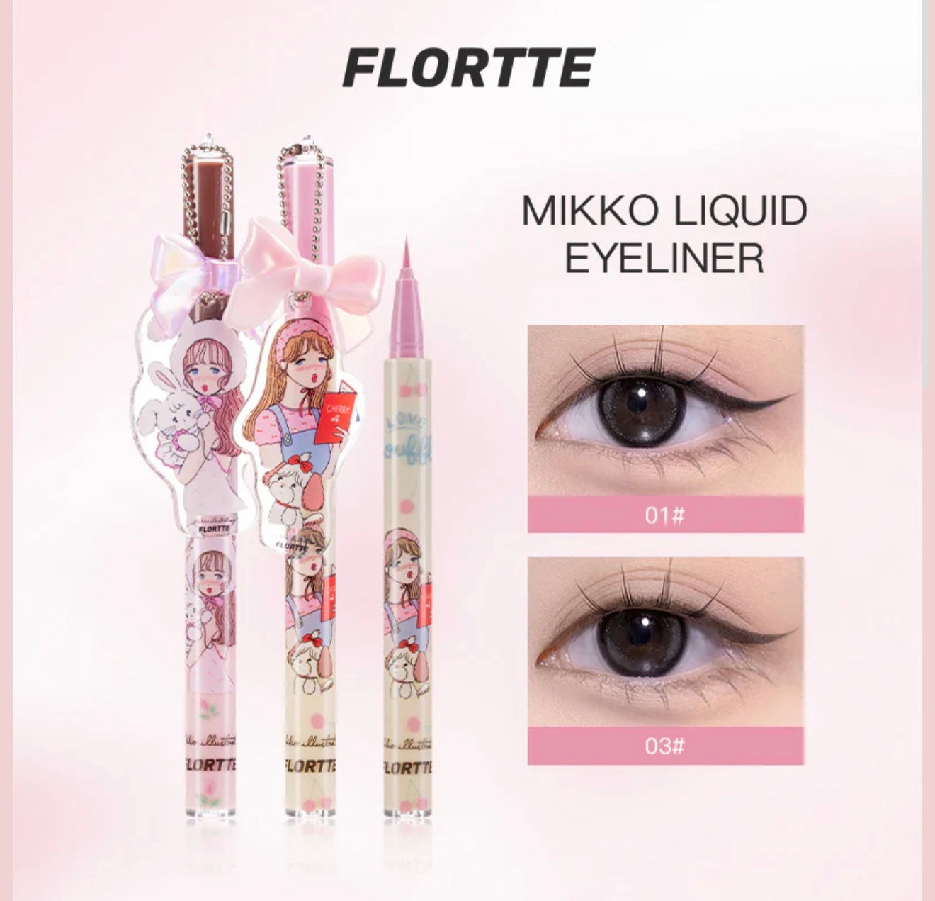 FLORTTE Mikko Wink Wink Liquid Eyeliner | Bunni Beauty