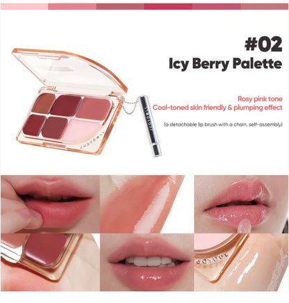 Judydoll 6-Color Multi-Use Lip Palette | Bunni Beauty
