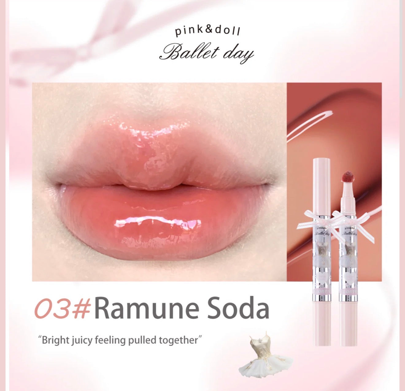 Flortte Small Bowknot Film-Forming Lip Gloss | Bunni Beauty
