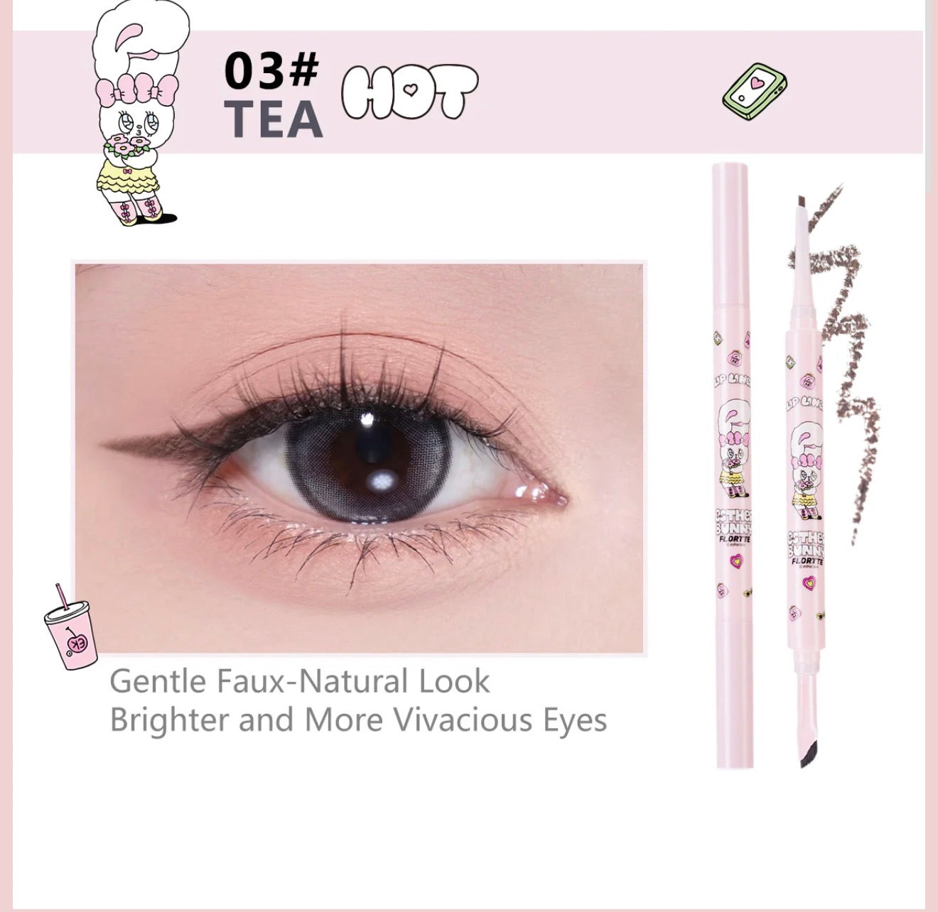 Flortte Esther Bunny Double-Ended Eyeliner | Bunni