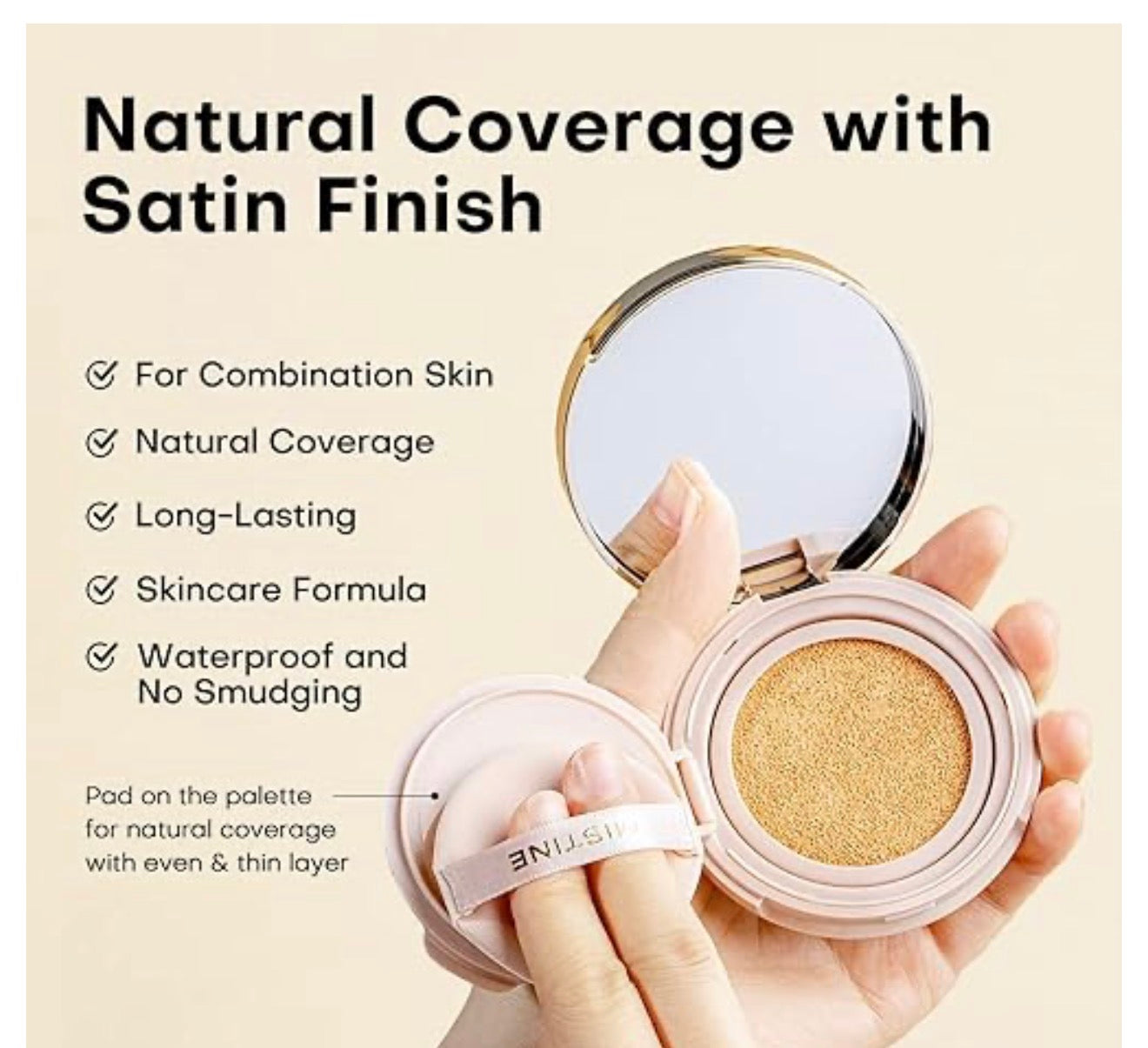 Mistine Air Cushion Foundation Natural Dewy Long Lasting | Bunni Beauty