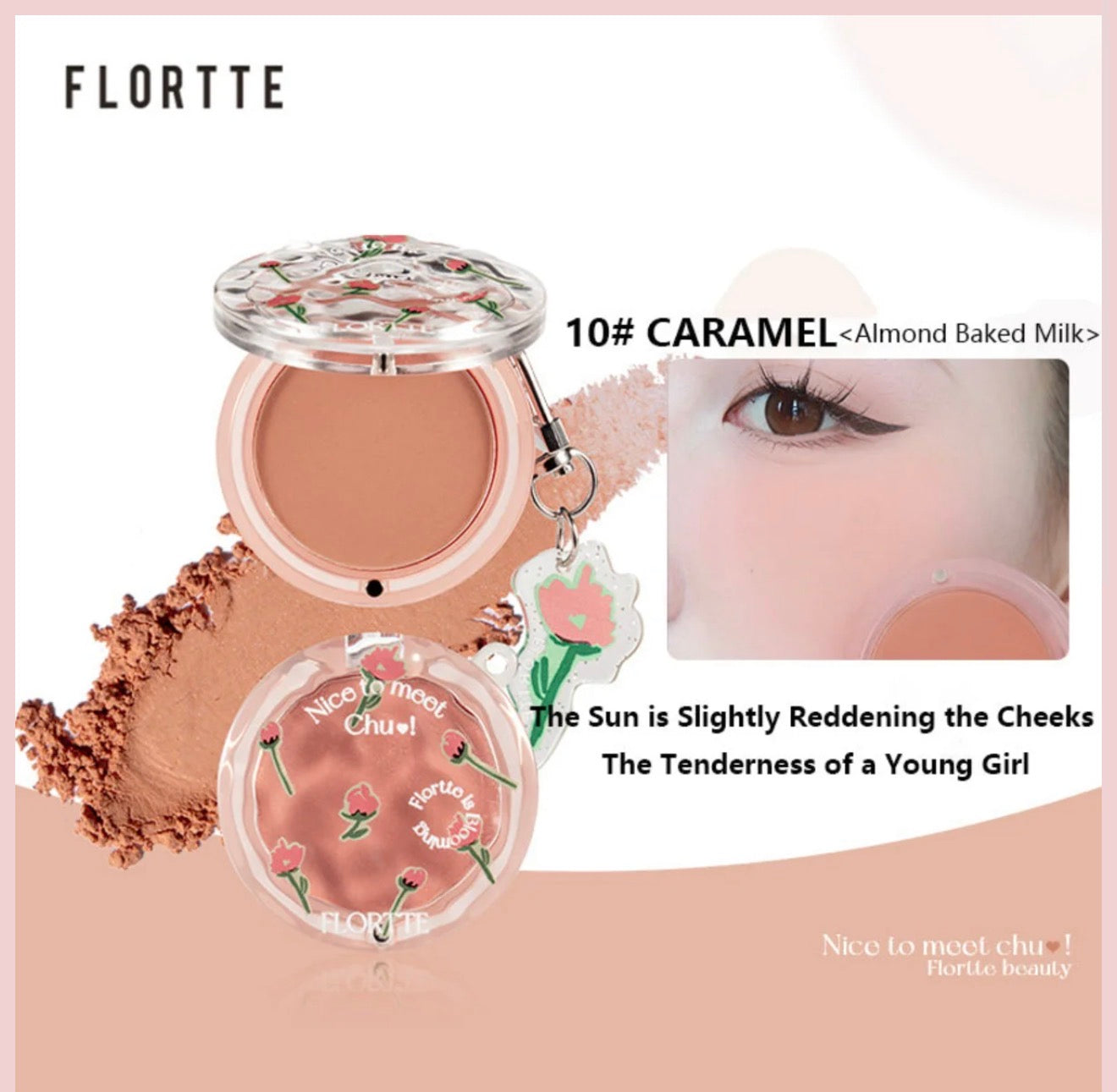 Flortte Nice To Meet Chu Powder Blush | Bunni Beauty