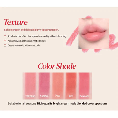 Espoir The Sleek Lipstick Cream Matte | Bunni Beauty