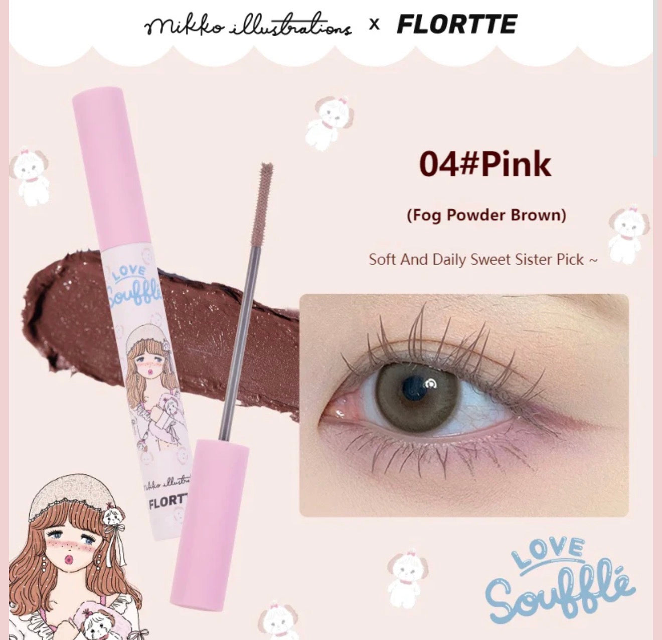 Flortte Mikko Long Curling Mascara Primer | Bunni Beauty