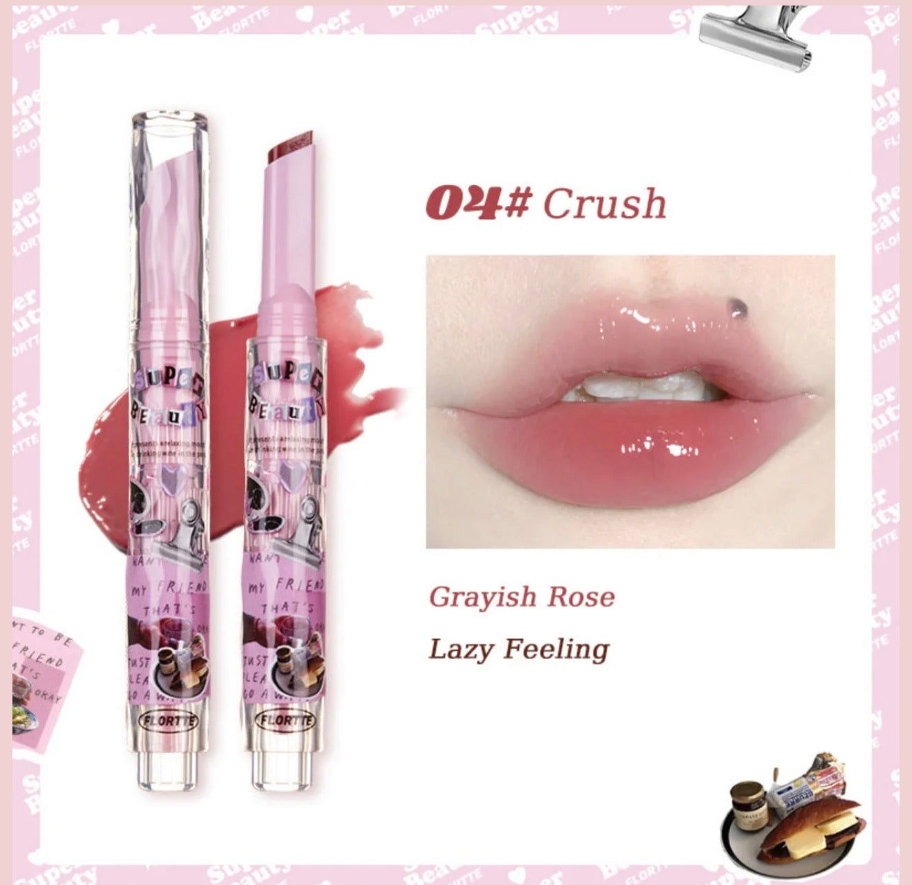 Flortte I Am Super Beauty Jelly Heart Lipstick | Bunni Beauty