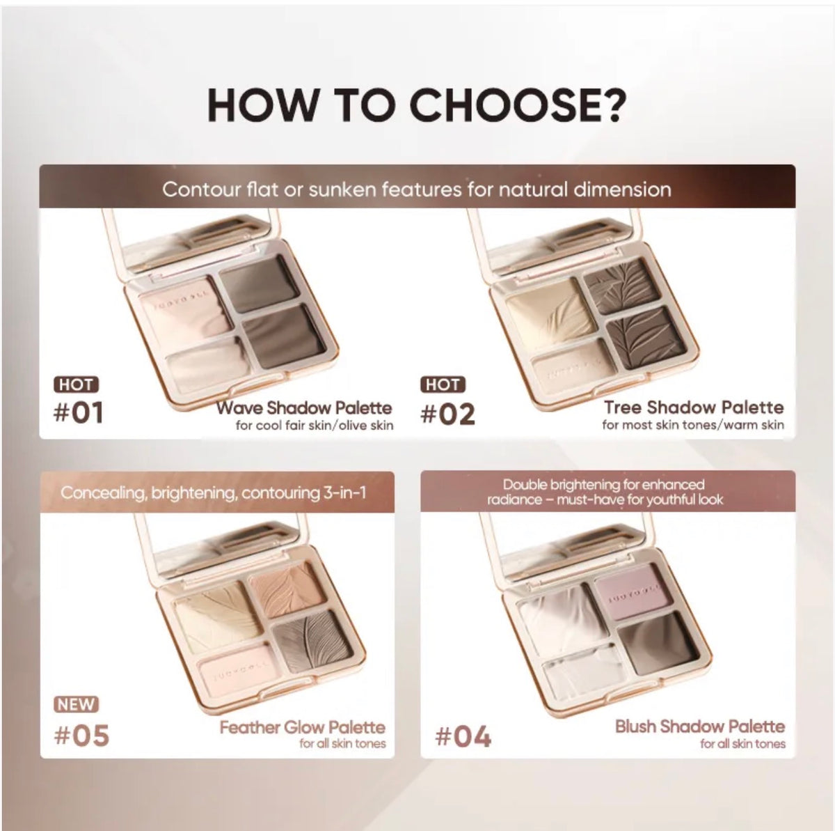 Judydoll 2 in 1 Highlighter Contour Palette | Bunni Beauty