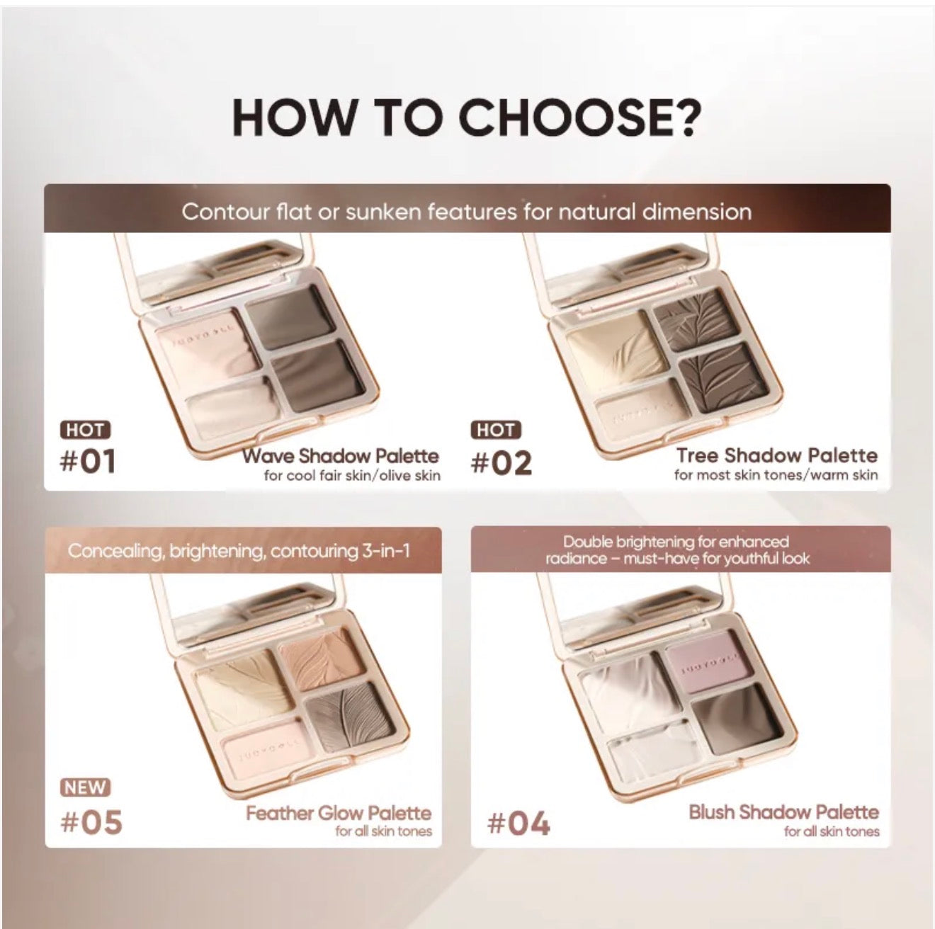 Judydoll 2 in 1 Highlighter Contour Palette | Bunni Beauty