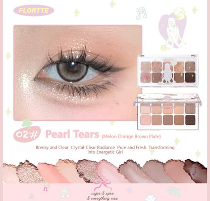 Flortte Wackky Series 10-Color Eyeshadow Palette | Bunni