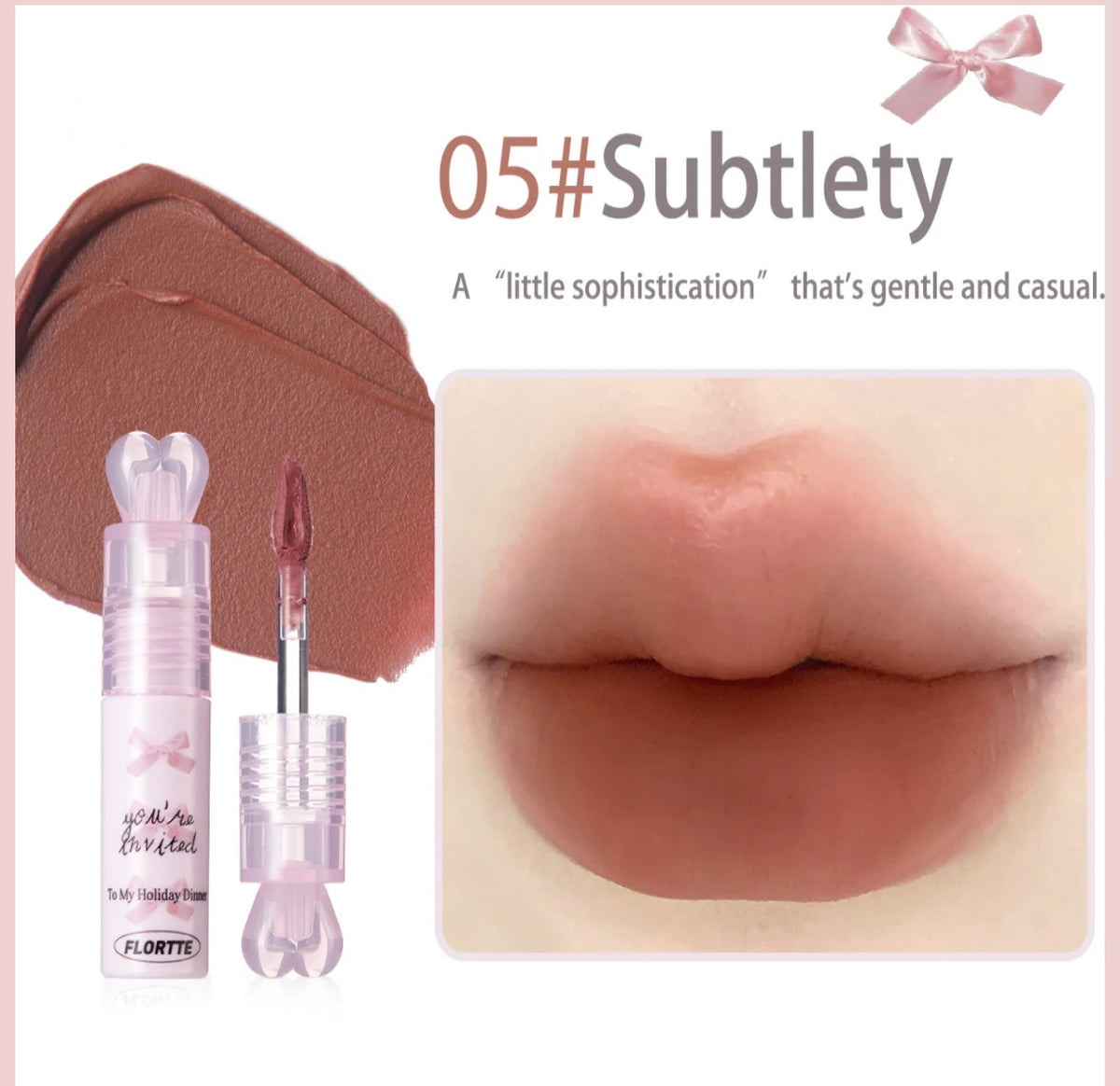 Flortte Small Bowknot Film-Forming Lip Cream | Bunni Beauty