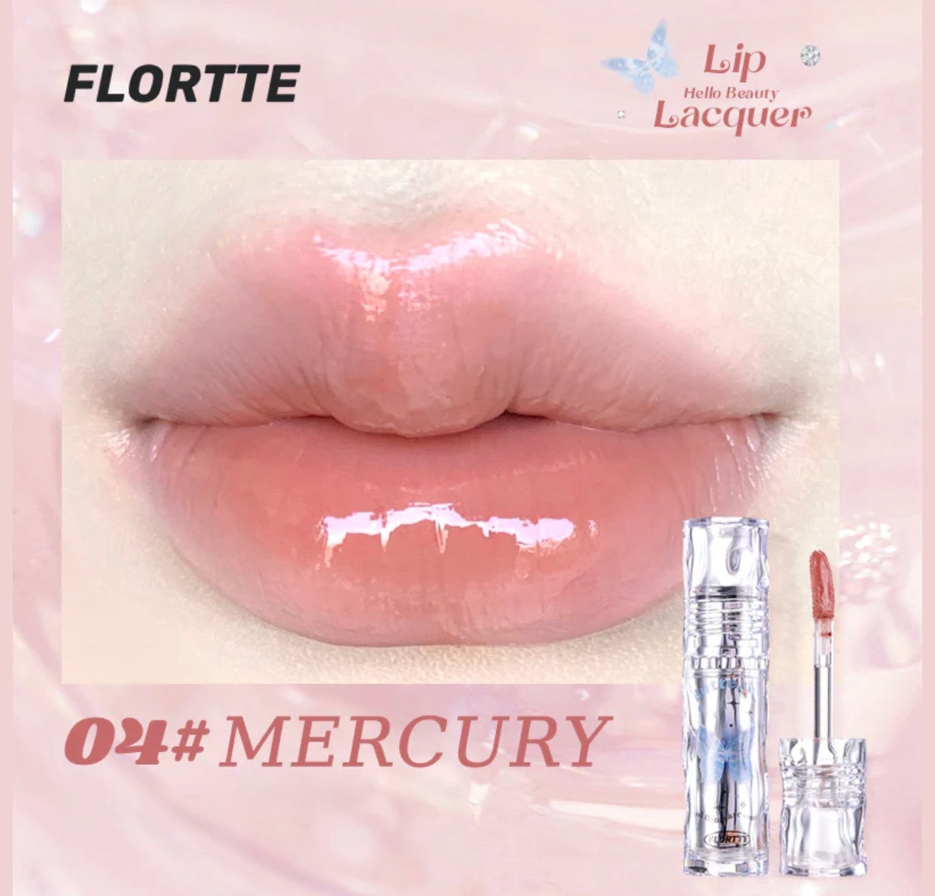 Flortte Butterfly Hello Beauty Lip Lacquer | Bunni Beauty