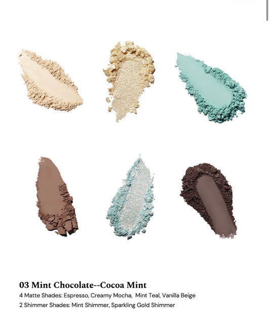 FlowerKnows The Sweetie Bear 6-Color Makeup Palette - 03 Mint Chocolate | Bunni Beauty