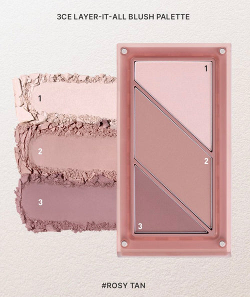 3CE Layer-It-All Blush Palette | Bunni Beauty
