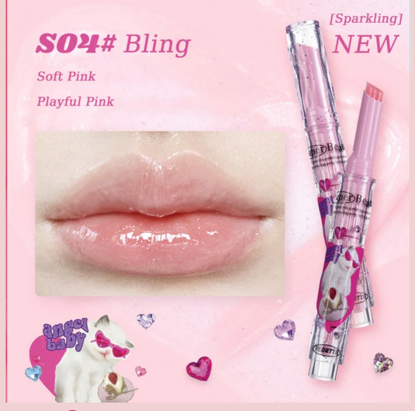 Flortte I Am Super Beauty Jelly Heart Lipstick | Bunni Beauty