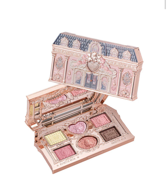 FlowerKnows Sweetie Bear 6-Color Makeup Palette 02 Strawberry Milk Palette | Bunni Beauty