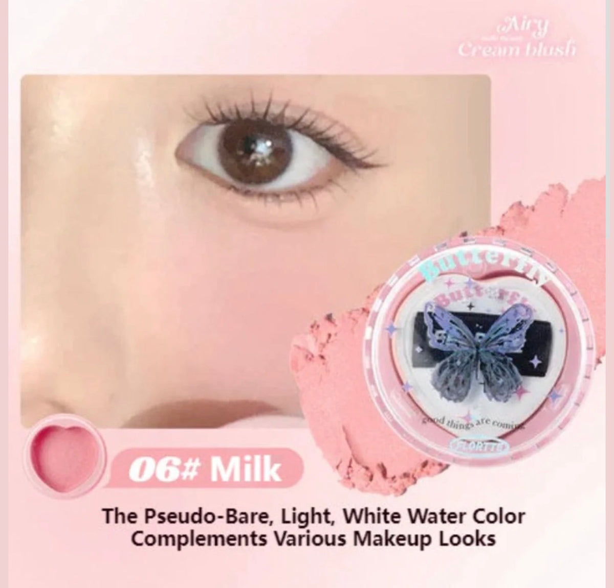 Flortte Hello Beauty Airy Cream Blush | Bunni Beauty