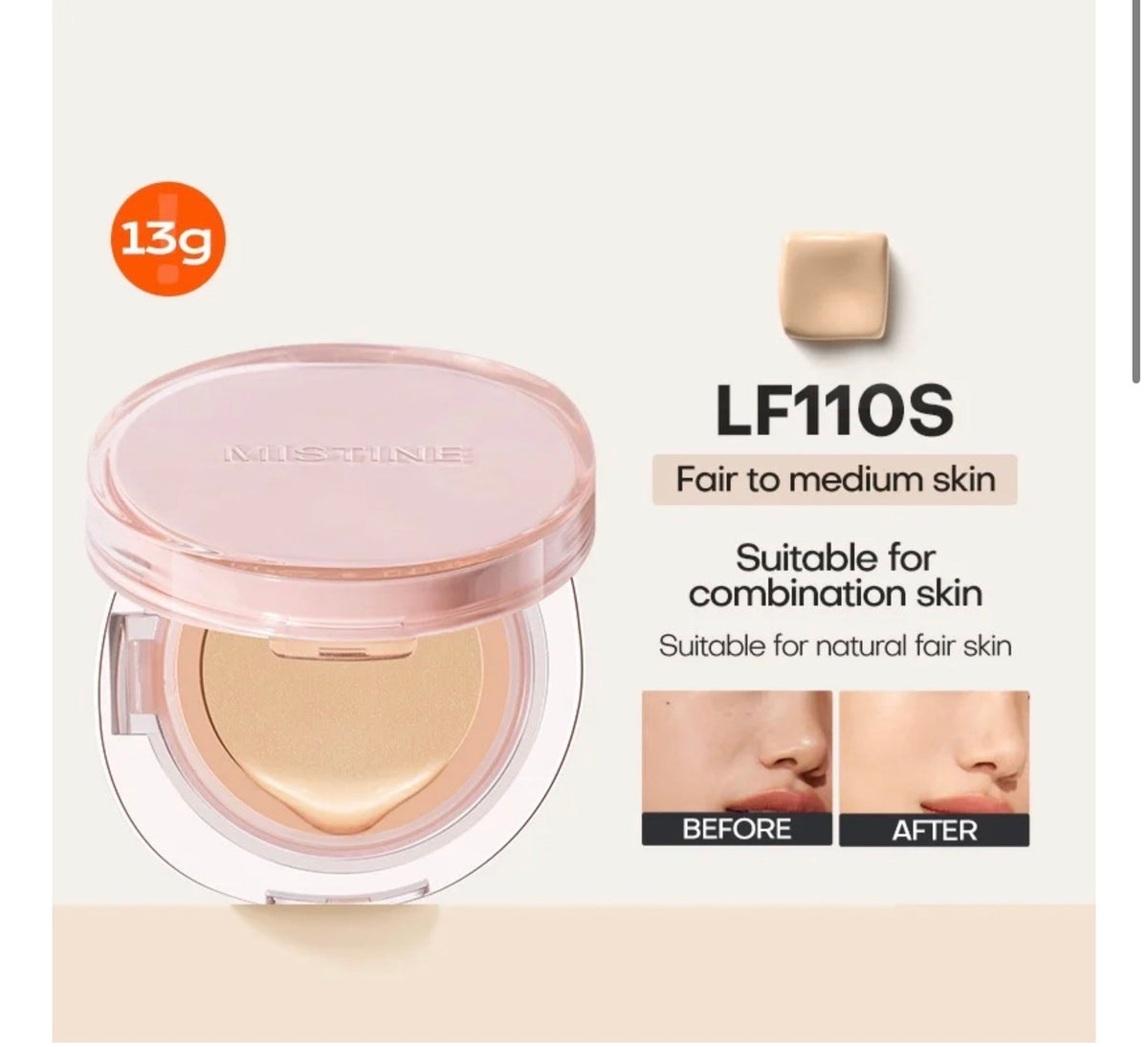 Mistine Air Cushion Foundation Natural Dewy Long Lasting | Bunni Beauty