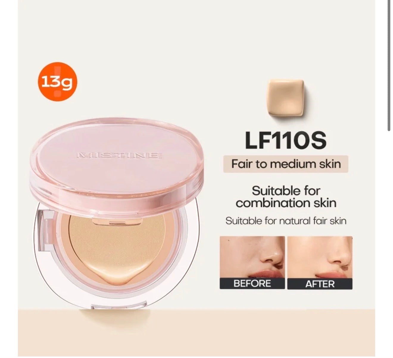 Mistine Air Cushion Foundation Natural Dewy Long Lasting | Bunni Beauty