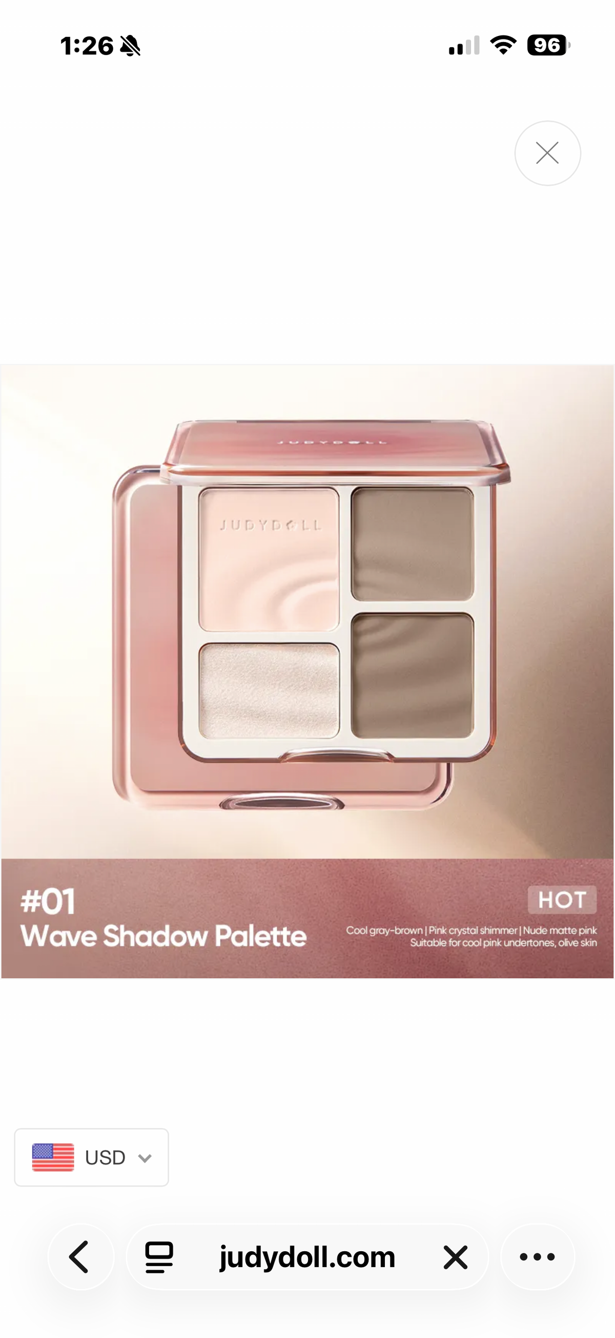 Judydoll 2 in 1 Highlighter Contour Palette | Bunni Beauty