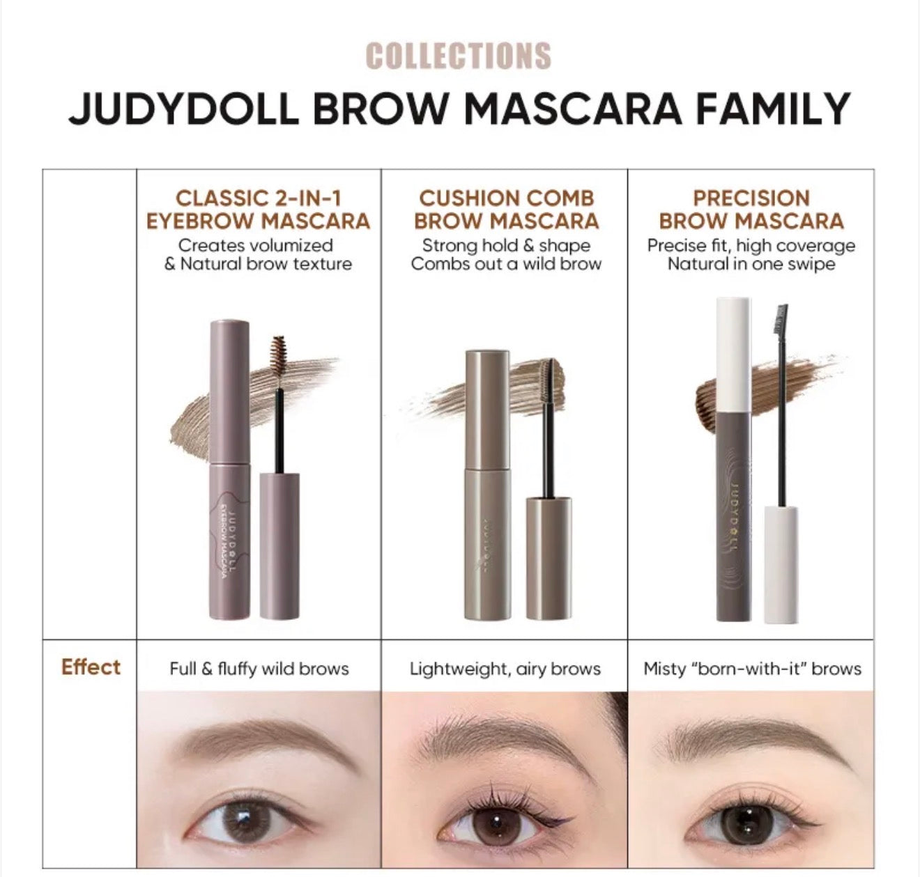 Judydoll Precision Brow Mascara | Bunni Beauty