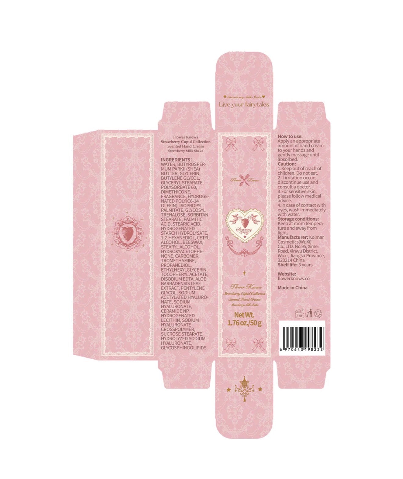FlowerKnows Strawberry Cupid Scented Hand Cream | Bunni Beauty