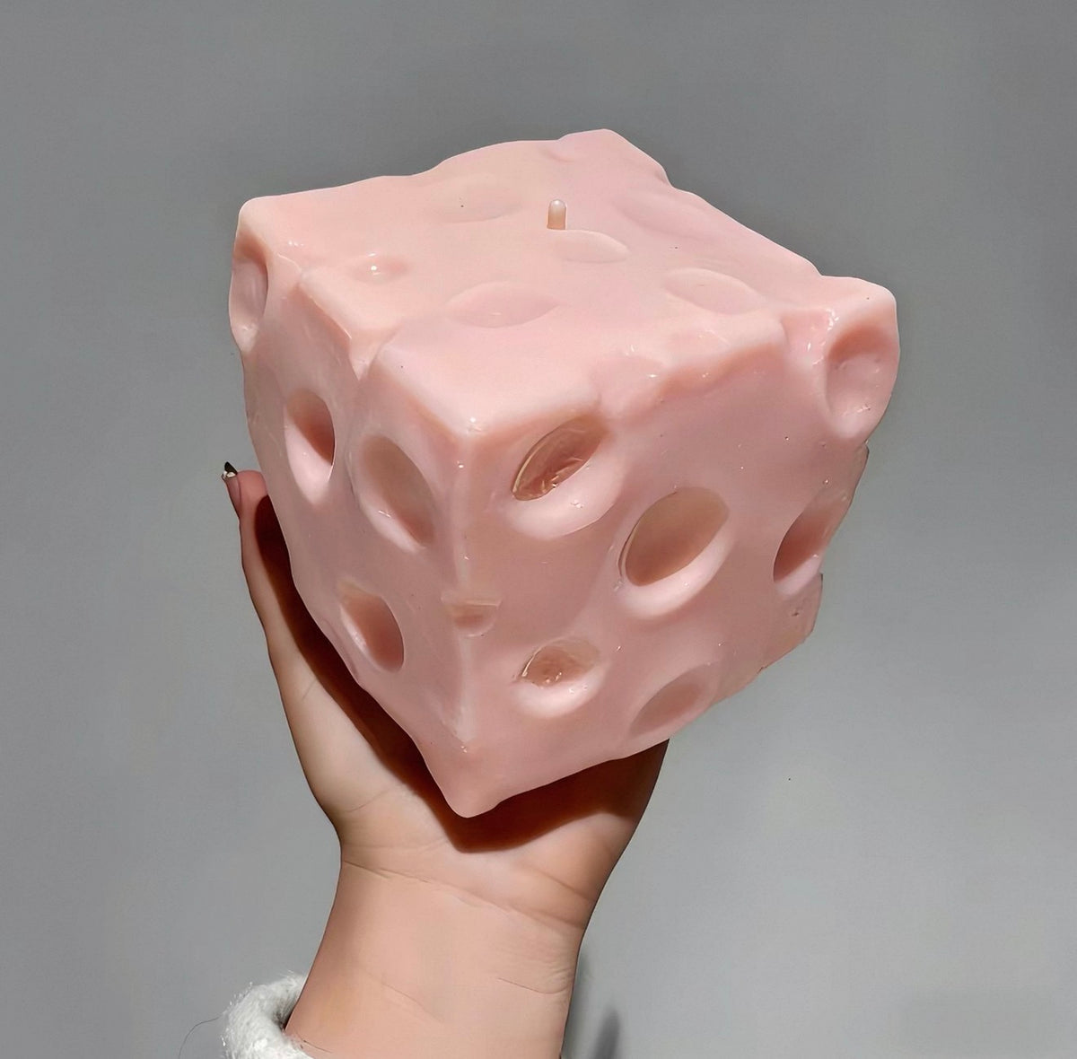 Viral Pink Cheese Squishy Fidget Toy