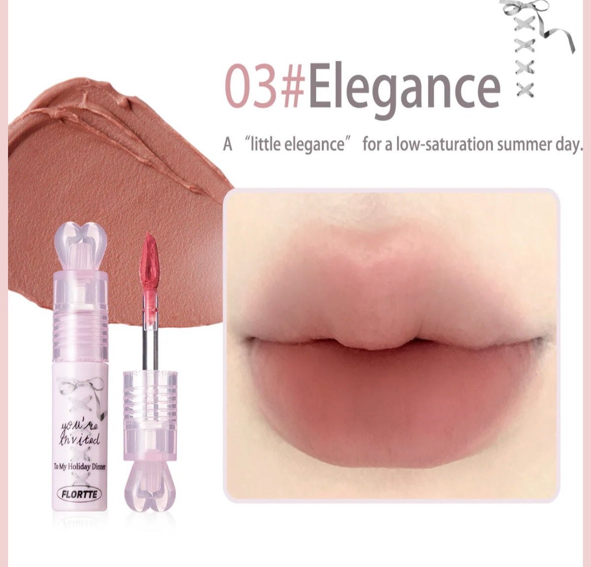 Flortte Small Bowknot Film-Forming Lip Cream | Bunni Beauty