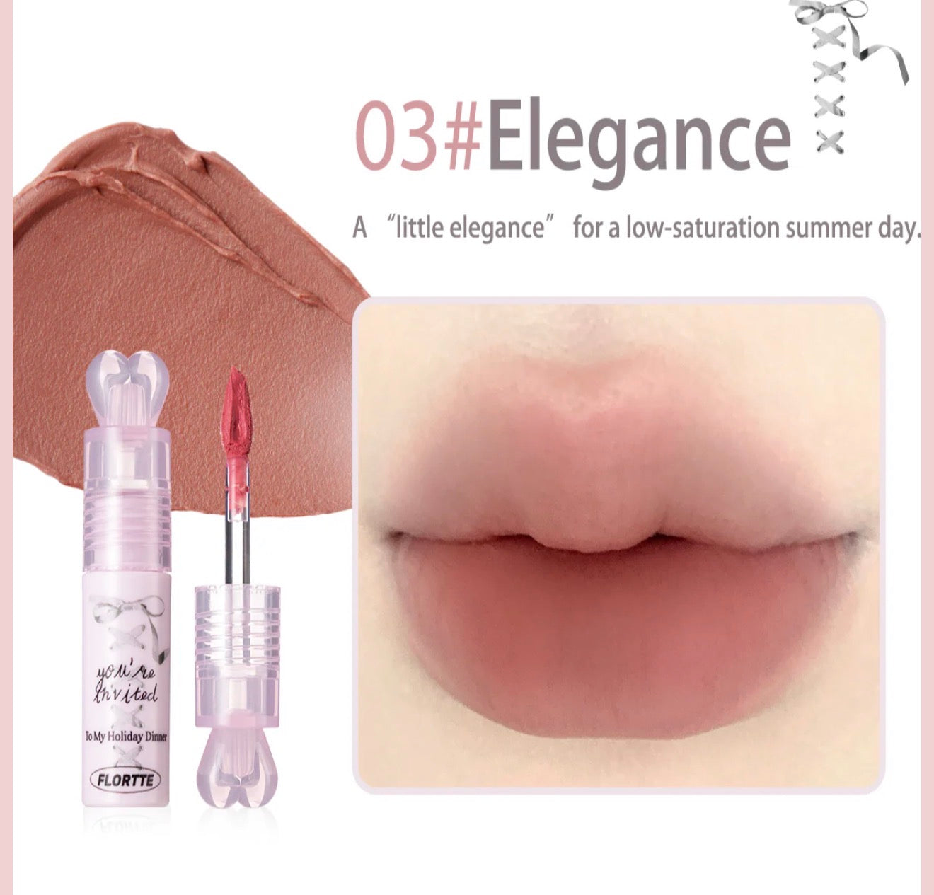 Flortte Small Bowknot Film-Forming Lip Cream | Bunni Beauty