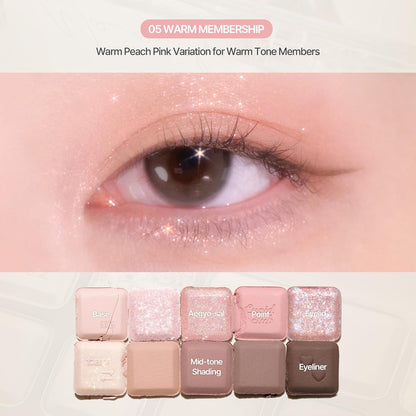 lilybyred Mood Keyboard 10-Shade Korean Eyeshadow Palette | Bunni Beauty