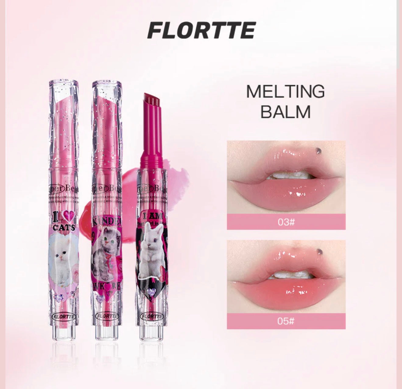 Flortte I Am Super Beauty Jelly Heart Lipstick | Bunni Beauty