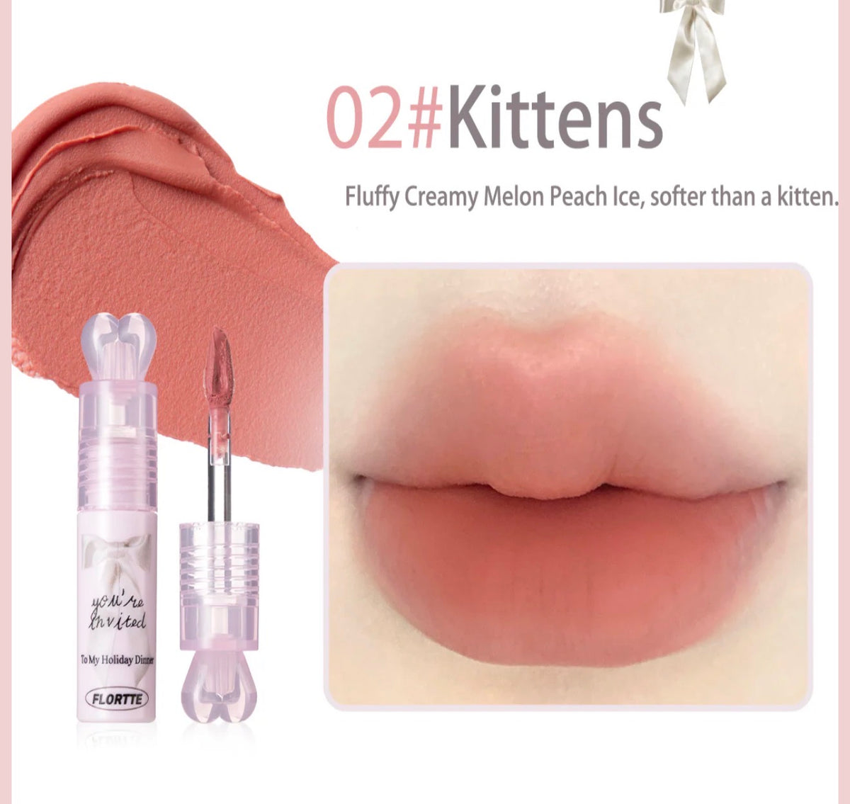 Flortte Small Bowknot Film-Forming Lip Cream | Bunni Beauty