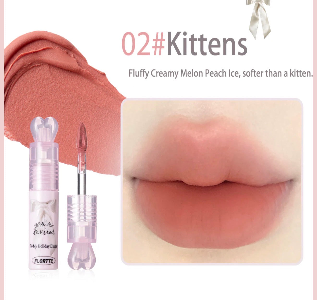 Flortte Small Bowknot Film-Forming Lip Cream | Bunni Beauty