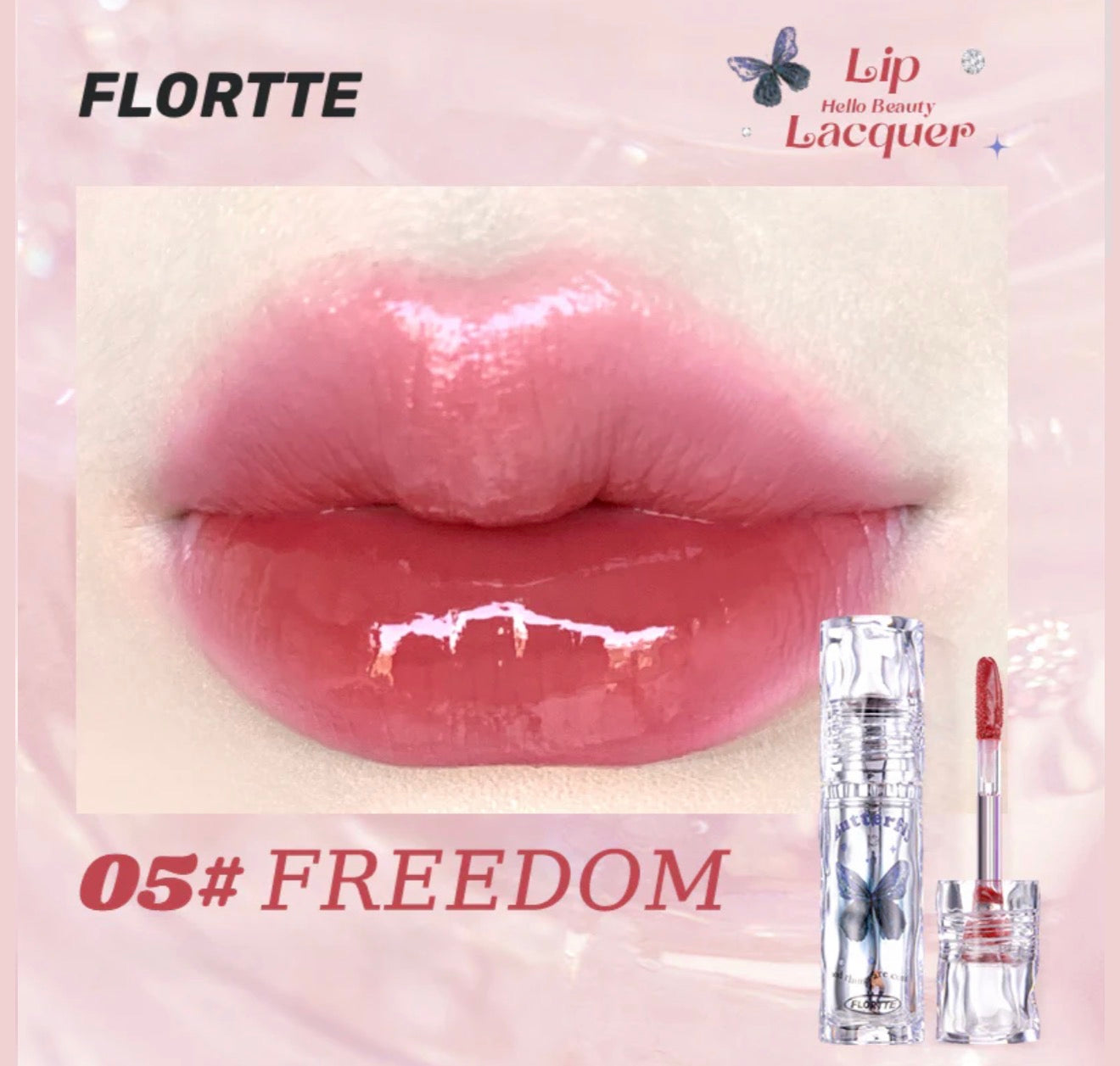 Flortte Butterfly Hello Beauty Lip Lacquer | Bunni Beauty