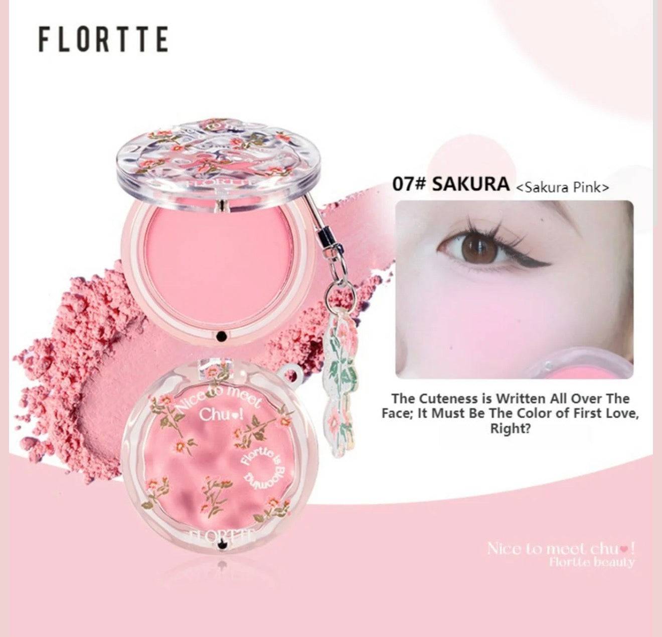 Flortte Nice To Meet Chu Powder Blush | Bunni Beauty