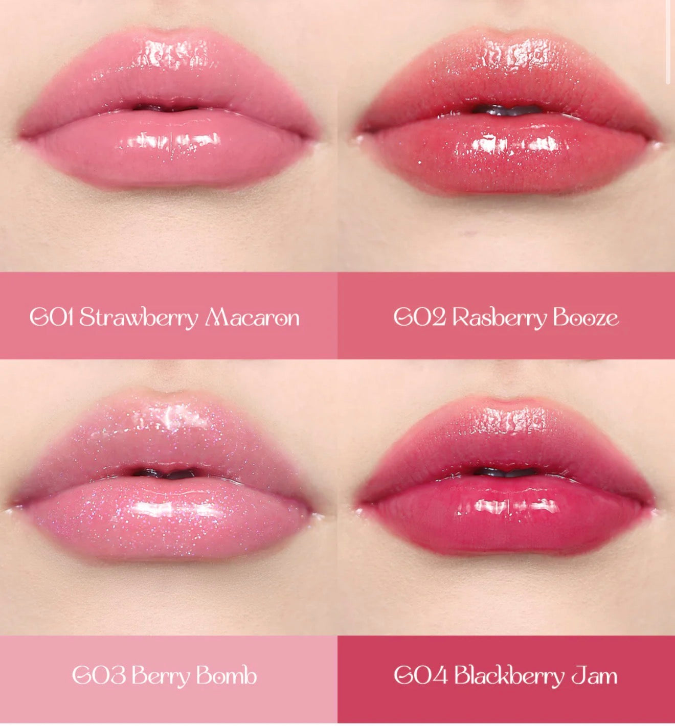 FlowerKnows Violet Strawberry Rococo Glowy Lip Gloss | Bunni Beauty