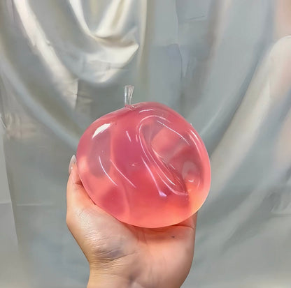 Viral Pink Coconut Oil Apple Squishy