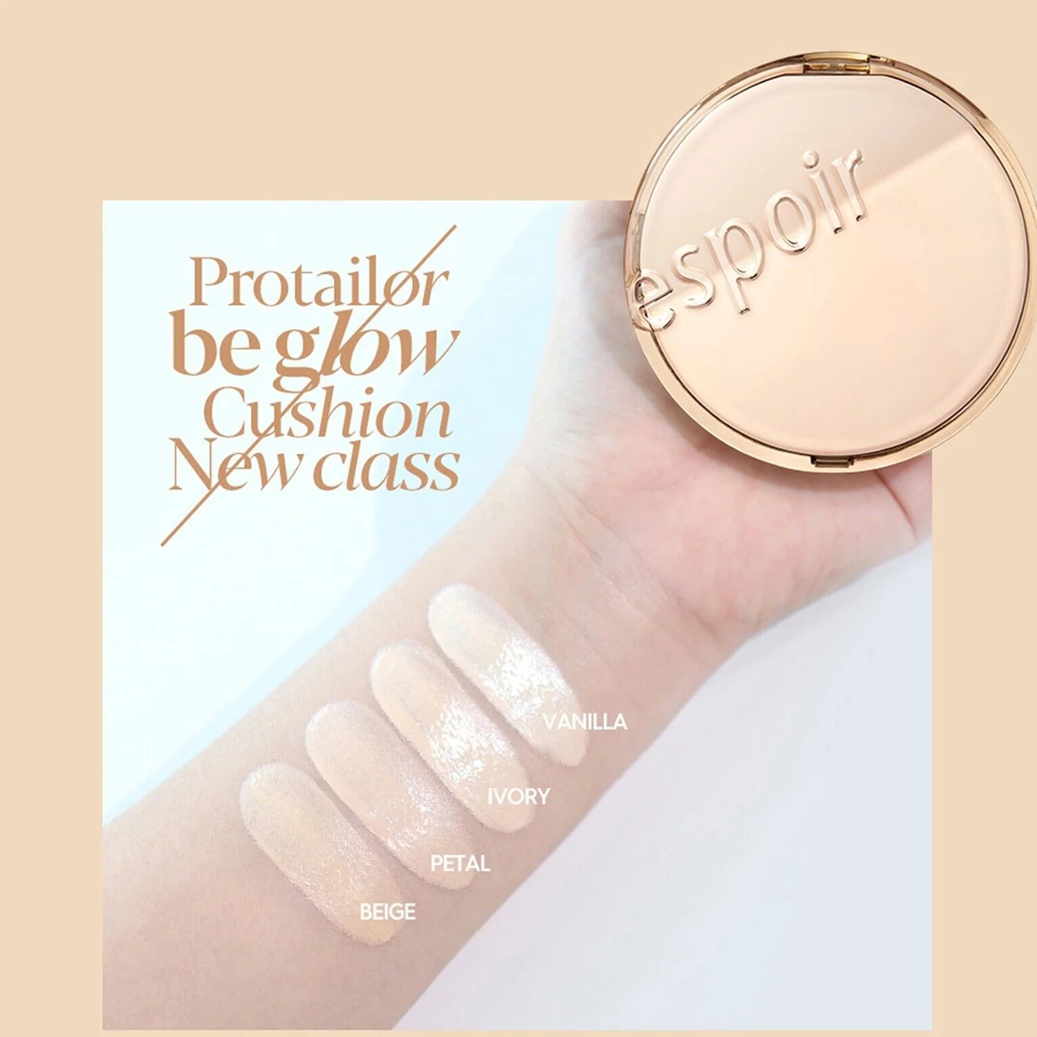 Espoir Pro Tailor BE Glow Cushion SPF42 PA++ | Bunni Beauty