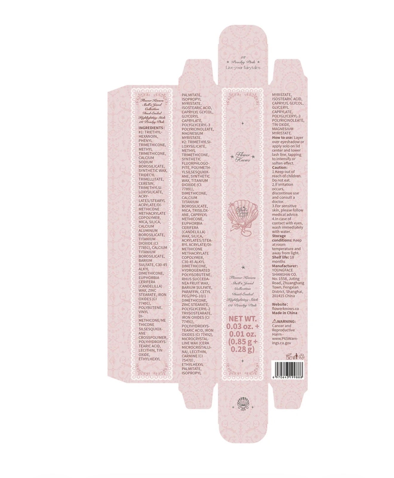 FlowerKnows Shell’s Jewel Dual-Ended Highlight Stick | Bunni Beauty