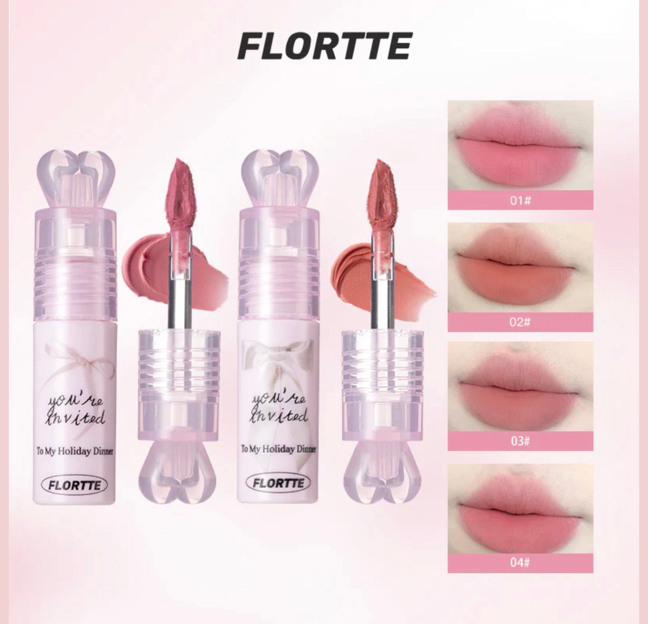 Flortte Small Bowknot Film-Forming Lip Cream | Bunni Beauty