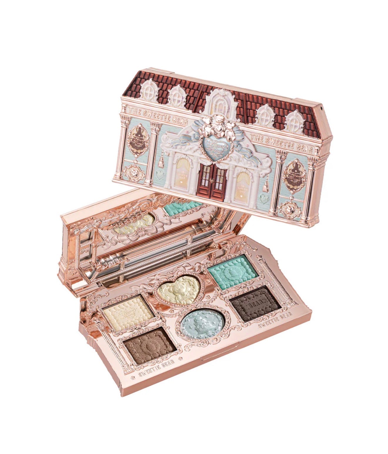 FlowerKnows The Sweetie Bear 6-Color Makeup Palette - 03 Mint Chocolate | Bunni Beauty