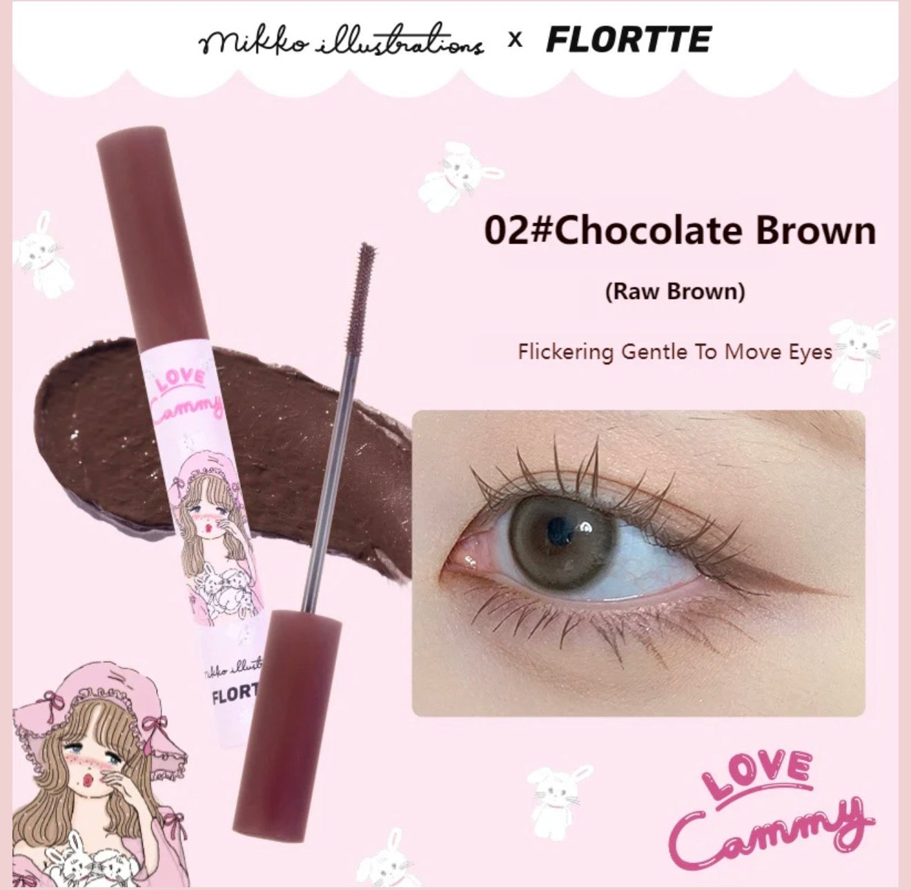 Flortte Mikko Long Curling Mascara Primer | Bunni Beauty