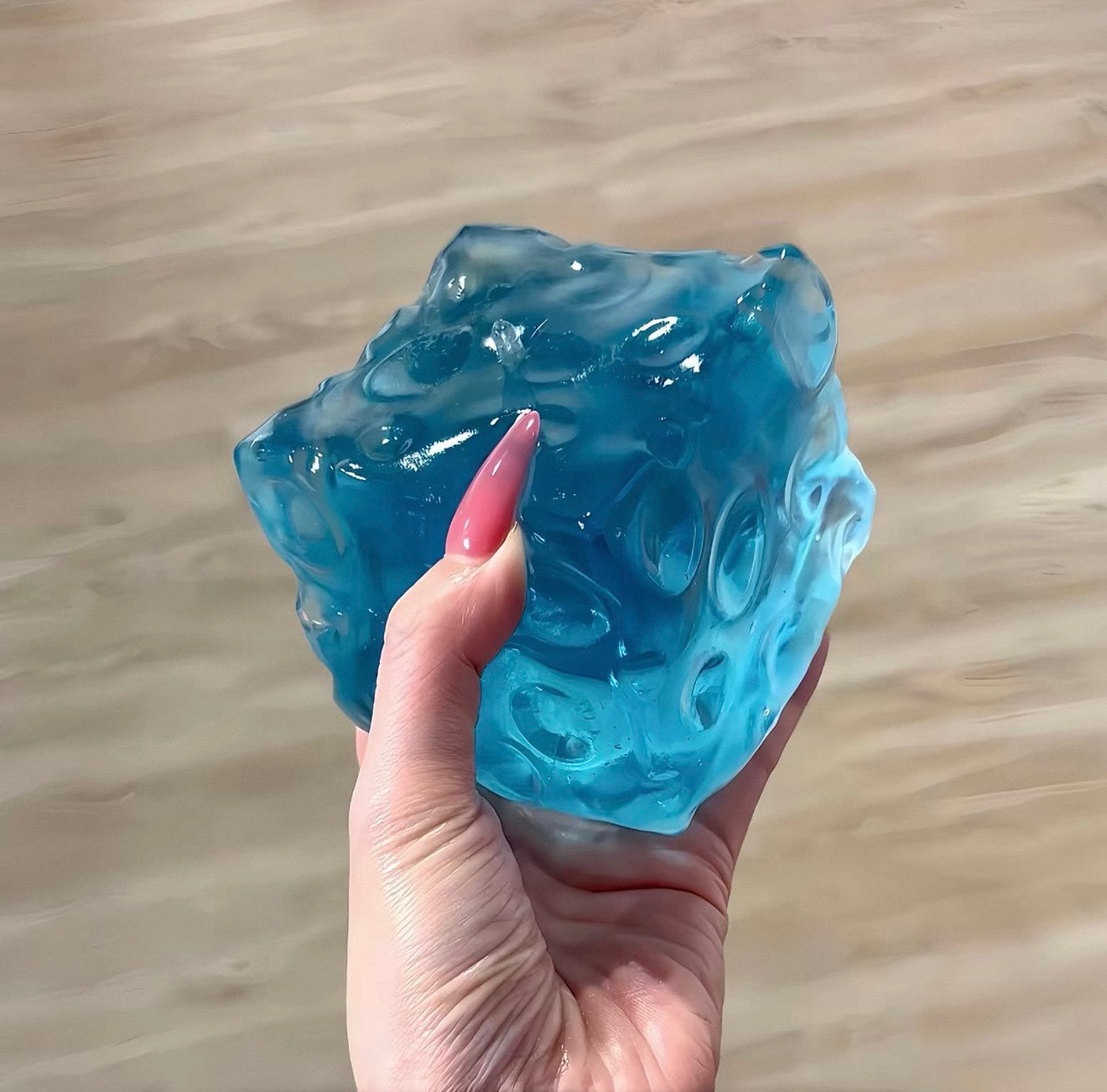 Jumbo Glacier Cheese Block Squishy | Soft Slow Rise Fidget Toy | Bunni Beauty