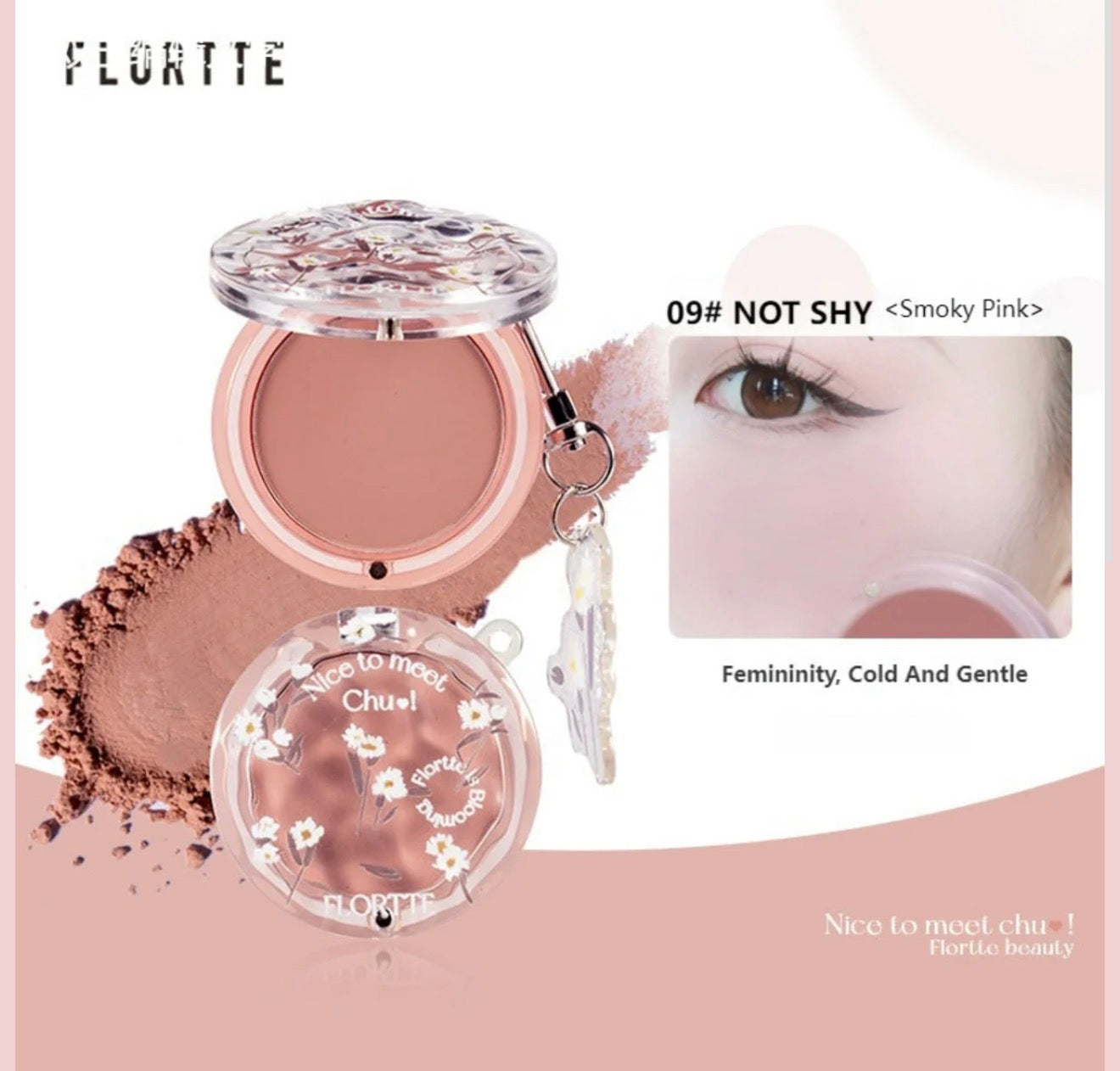 Flortte Nice To Meet Chu Powder Blush | Bunni Beauty
