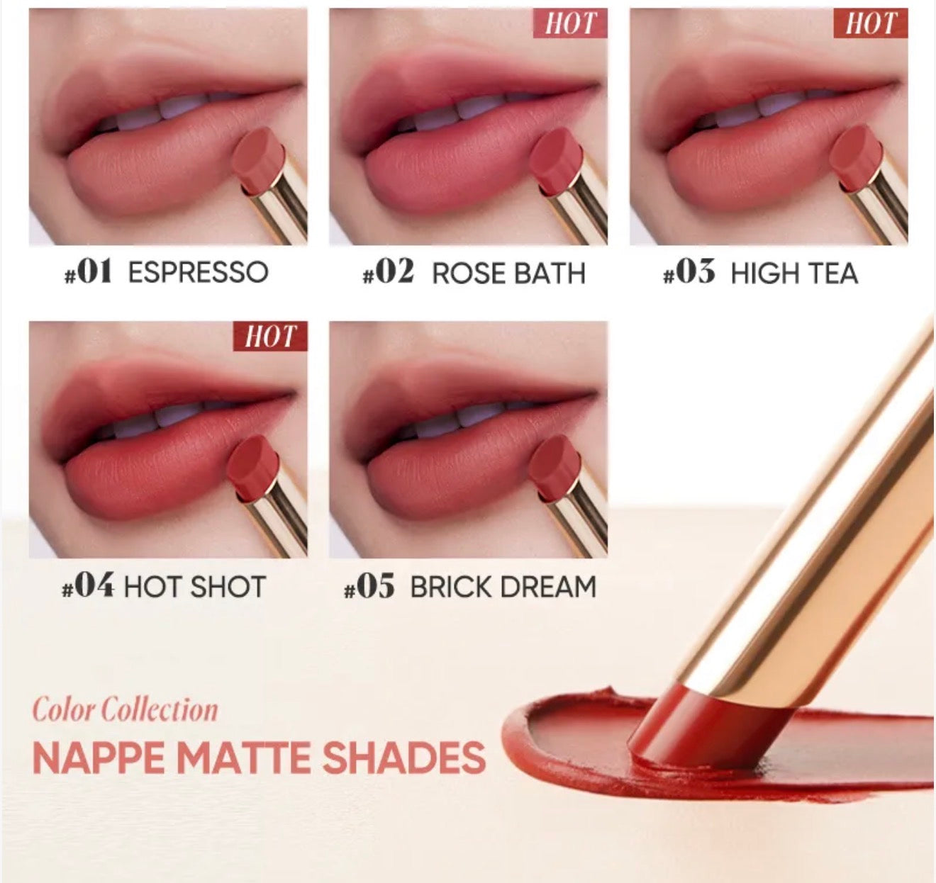 Judydoll Nappa Slim Matte Lipstick | Bunni Beauty