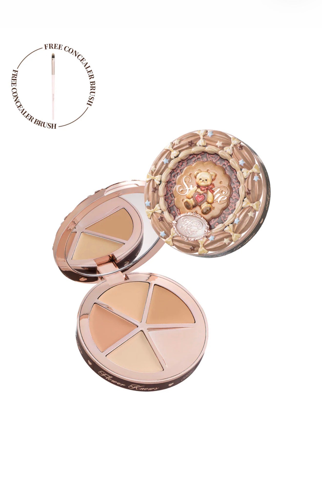 FlowerKnows The Sweetie Bear 4-Color Concealer Palette | Bunni Beauty