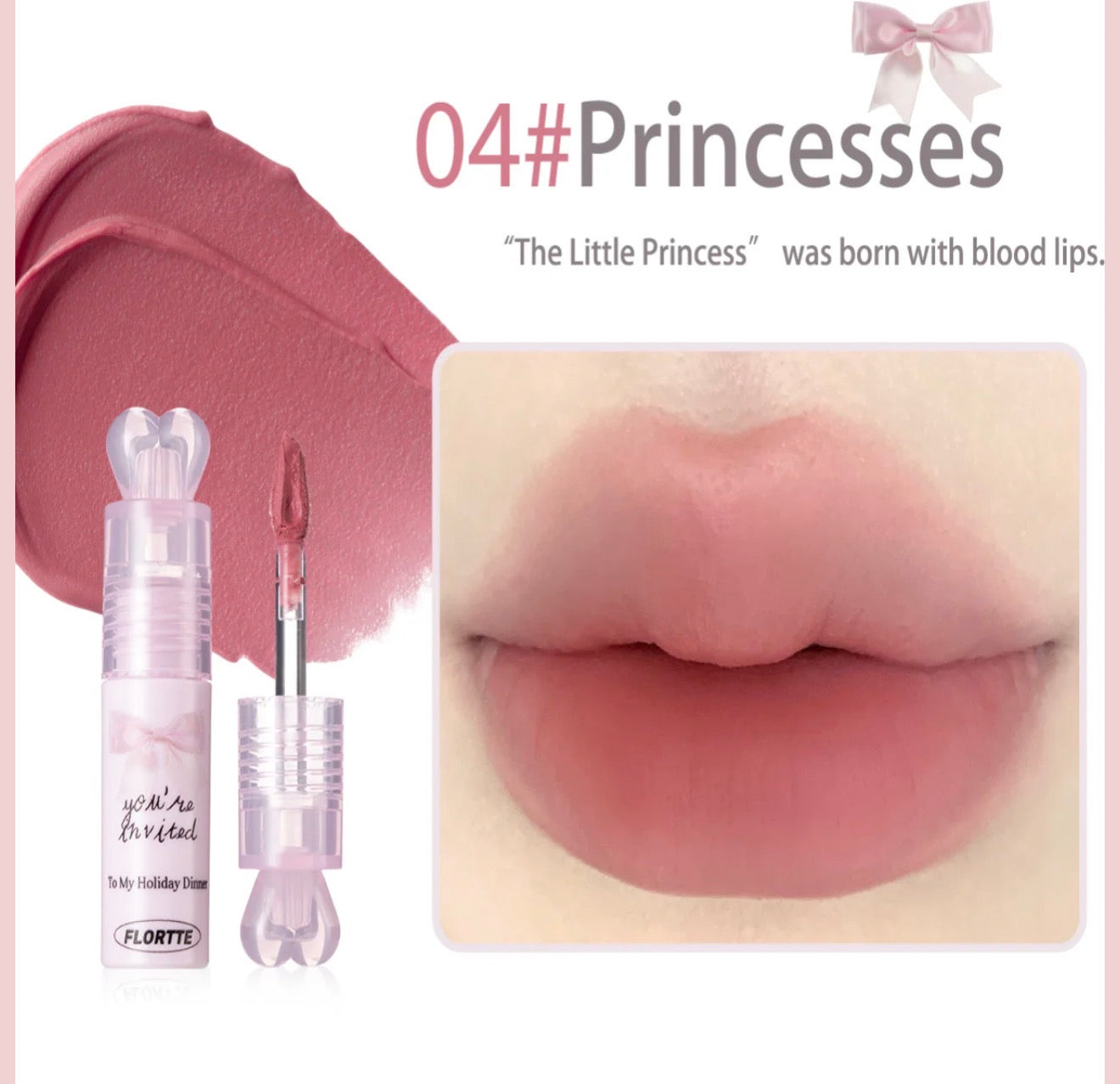 Flortte Small Bowknot Film-Forming Lip Cream | Bunni Beauty