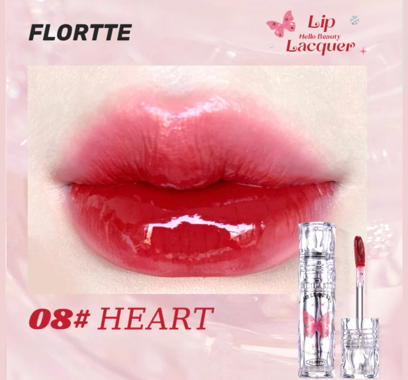 Flortte Butterfly Hello Beauty Lip Lacquer | Bunni Beauty