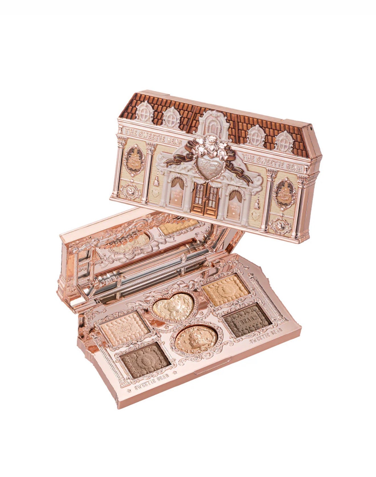 FlowerKnows The Sweetie Bear 6-Color Makeup Palette - 03 Mint Chocolate | Bunni Beauty