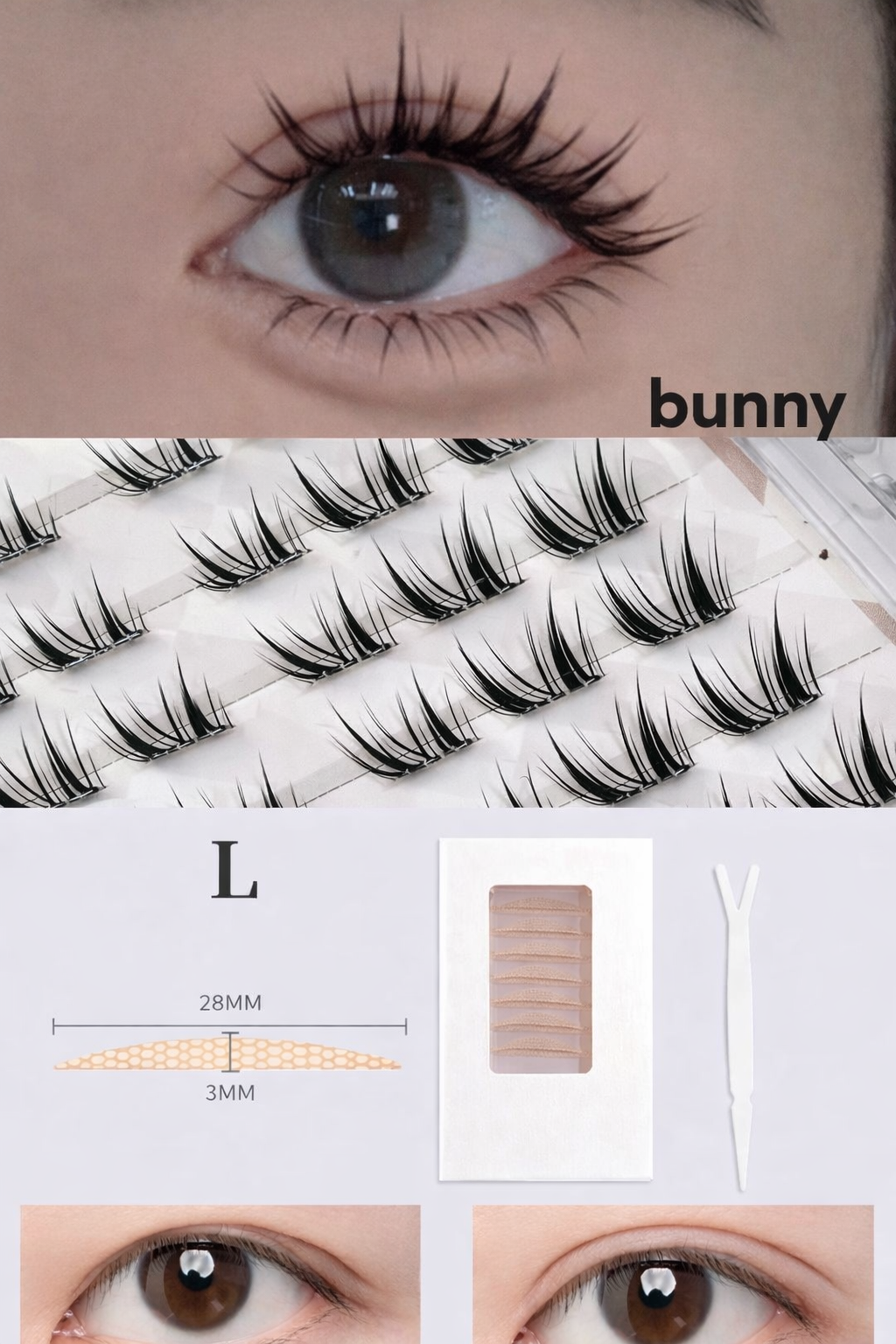Double Eyelid Lash Set | Bunni Beauty