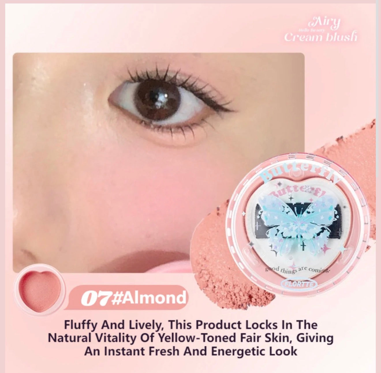 Flortte Hello Beauty Airy Cream Blush | Bunni Beauty